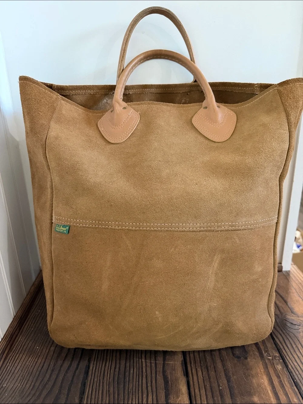 Vintage Rare 1980’s LL Bean Suede Tote - Picture 1 of 8